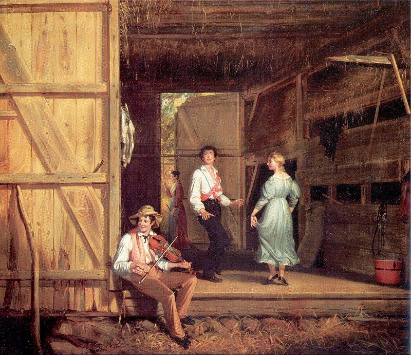 William Sidney Mount Dancing on the Barn France oil painting art